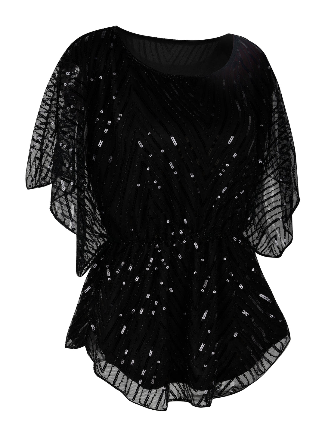 Women s Sequin Beaded Blouse Evening Dressy Tops PrettyGuide